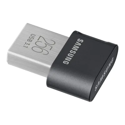 Produktbild von Samsung MUF-256AB, 256 GB, USB Typ-A, 3.2 Gen 1 (3.1 Gen 1), Drehring, 3,1 g, Schwarz, Edelstahl