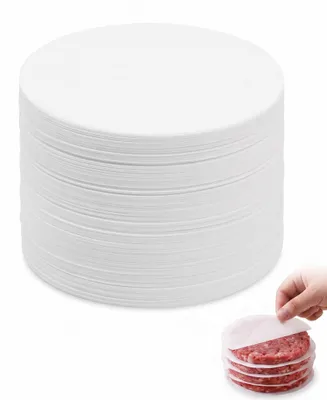 Ölpapier 500 Stück, rund, 11 cm, fettdicht für Hamburgerpresse