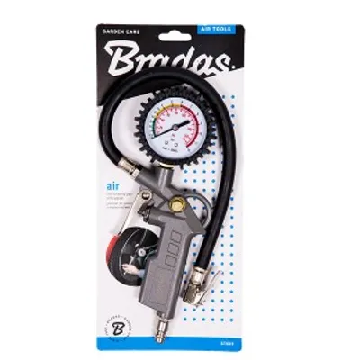 Produktbild von Reifenfüllpistole mit Manometer Luftdruckprüfer STG05 Bradas 9747