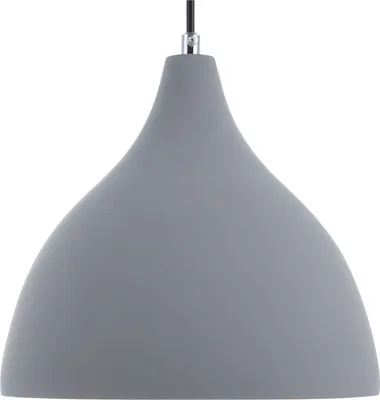 Zdjęcie produktu dla BELIANI Lampa sufitowa wisząca pastelowa szary beton 1 klosz minimalistyczny nowoczesny design oświetlenie do salonu i sypialni