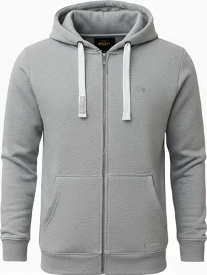 Produktbild von ROCK-IT Apparel Herren Premium Kapuzenjacke mit Reißverschluss, Größen S-5XL Smokey Grey L