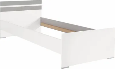 Immagine prodotto di Letto per ragazzi 90x200cm bianco cemento grigio chiaro