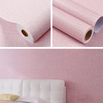 Produktbild von Heikoeco®wasserdichte,selbstklebende tapete,für Wohnzimmer Schlafzimmer Küche,selbstklebende tapete,tapete küche,tapete badezimmer,Hell-Pink