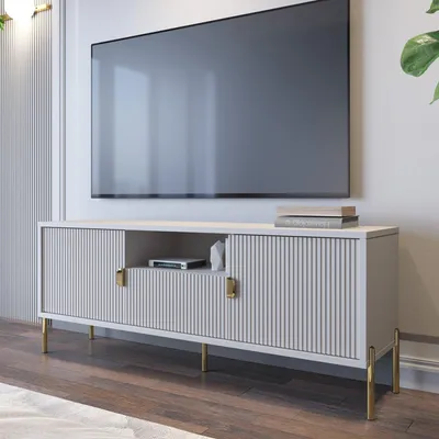 Immagine prodotto di Rabattone - Mobile Porta tv, 155x40x69h cm Beige, un Cassetto