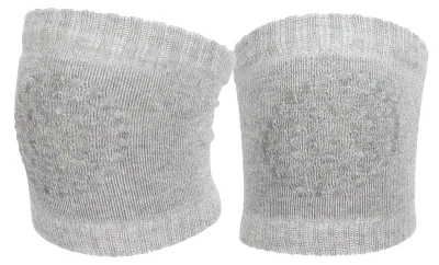 Produktbild von Krabbel-Knieschoner für Babys, rutschfeste Knieschoner für Kleinkinder beim Laufenlernen (Grau)