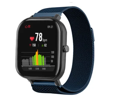 Produktbild von Strap-It Xiaomi Amazfit GTS Milanese Armband (Blau)