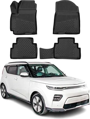 Obrázek produktu pro 2019-2025 Kia Soul podlahové rohože TPE černé 4 ks