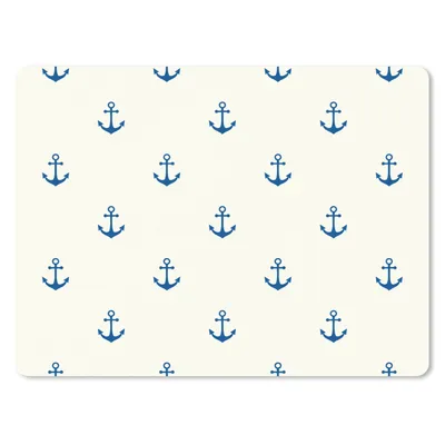 Produktbild von MuchoWow® Mauspad Mousepad Matrose - Anker - Strand - Muster 40x30 cm - Mousepads - Maus Mat - Pad - Mausunterlage - Anti Rutsch