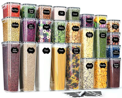 Vorratsdosen-Set 25-tlg., luftdicht, 2,8/2,0/1,4/0,8 l, BPA-frei