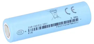 Produktbild von EVE 18650 Akku 3500mAh 3,6V Li-Ion INR18650-35V Flat Top