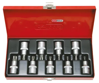 Produktbild von KS Tools 911.1386, 9 Stück(e), Chrom-Vanadium-Stahl, DIN 3120, ISO 1174, 55 mm, 1,5 kg