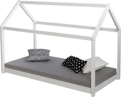Image de Lit enfant lit bébé blanc 80 x 160 cm