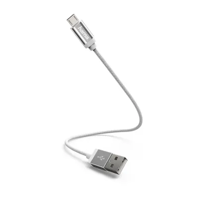 Obrázek produktu pro Hama 178282, 0,2 m, Micro-USB A, USB A, USB 2.0, Samec/samec, Bílá