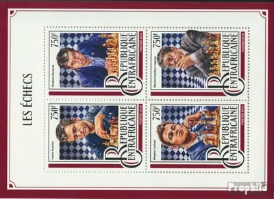 Produktbild von Briefmarken Zentralafrikanische Republik 2016 Mi 6665-6668 Kleinbogen (kompl. Ausgabe) postfrisch Schach