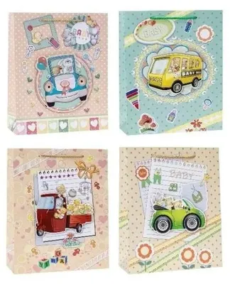 Zdjęcie produktu dla Torebka ozdobna pop-up 18x23x8cm mix ROZETTE