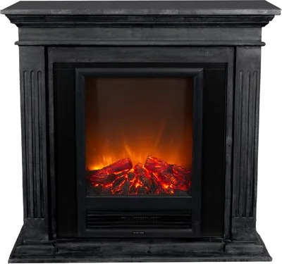 Image de Xaralyn cheminée électrique - Cadiz EEL-SBU - noir pierre naturelle - 1300 Watt chauffage - avec télécommande - cheminée encastrable inclus - cheminée décorative