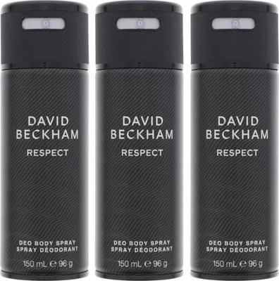 Produktbild von 3 x David Beckham RESPECT Deo Body Spray je 150ml Maskuliner Duft