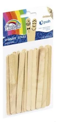 Produktbild von Fiorello Holz-Deko-Stäbchen GR-WD212 (Spatel) – 24 Stück