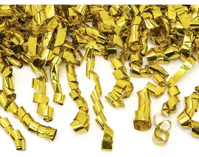 Image de Canon à confettis avec serpentins 40cm or