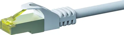 Produktbild von DSIT RJ45 Netzwerkkabel S/FTP (PiMF), mitCat.7 Rohkabel, Weiß, 15m (DC-72-150)