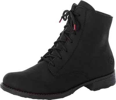 Produktbild von Rieker Damen Stiefeletten Schnürboots Blockabsatz 70821, Größe:37 EU, Farbe:Schwarz