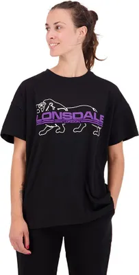 Produktbild von Lonsdale Cullaloe Kurzarm-t-shirt Schwarz S Frau Schwarz S