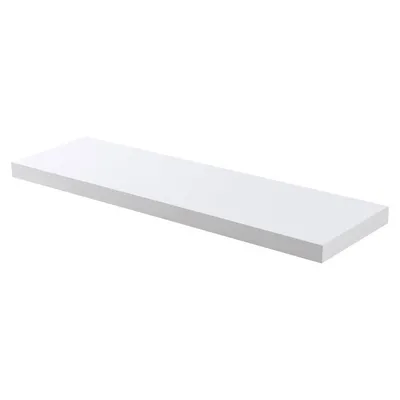 A white shelf is shown against a white background.