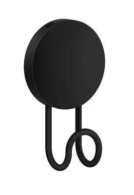 Produktbild von Beslagsboden Handtuchhaken schwarz 90mm selbstklebend BB355