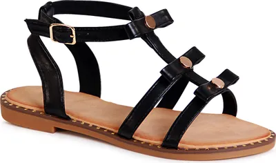 Produktbild von topschuhe24 2157 Damen Riemchen Römer Sandalen , Farbe:Schwarz, Größe:38 EU