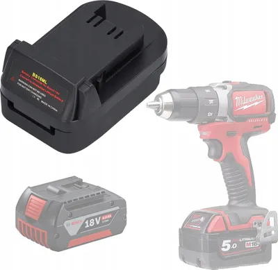 Produktbild von Adapter / Konverter Bosch 18V Akku zu Milwaukee 18V (BS18ML)
