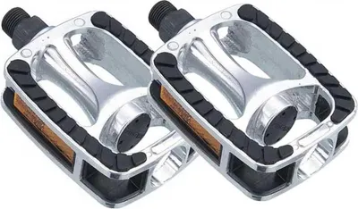 Produktbild von Union Tour Trekking Fahrradpedale SP811 silber schwarz Alumium Stahlachse