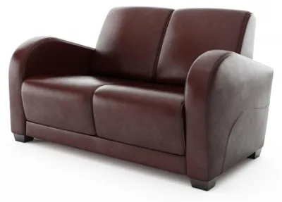 Produktbild von Design Polster Modern 100% Italienisches Leder Zweisitzer 2 Sitzer Couch Sofa