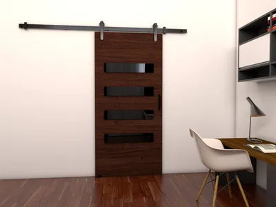 Obrázok produktu pre Posuvné interiérové dvere BUSHLAND 6 - 86 cm, wenge