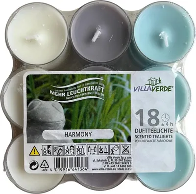 Produktbild von VillaVerde Duftteelichte, Teelicht, Duftkerze, Duftteelicht 18 Harmony klein