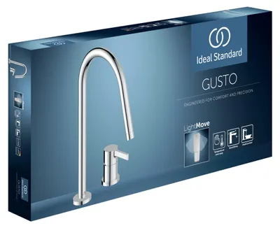 Productafbeelding van Keukenmengkraan GUSTO, uitloop 243mm, chroom