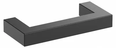 Immagine prodotto di Maniglia per mobili in acciaio inossidabile, distanza tra i fori di 64 mm, finitura nera opaca