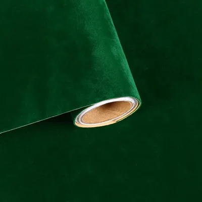 Produktbild von Grüne, samtartige Tapete, 30 cm x 300 cm, selbstklebend