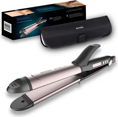 Produktbild von 2-in-1 Hair Straightener and Curling Iron, Titanium Coating, Ultra Accelerated Heating, Touchscreen Selection, Temperature Between 140 and 220 Degree