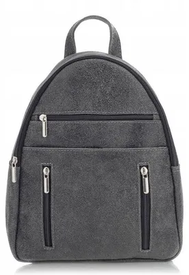Produktbild von Belveder BV10 Grauer Damen Leder Wildleder Rucksack