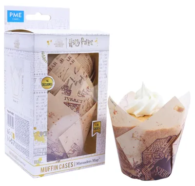 Produktbild von PME Harry Potter Muffin-Förmchen, 24er-set, Marauders Map