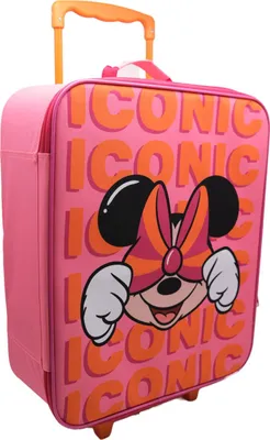 Image de Disney Minnie Mouse 46 CM Sac de vélo Sac à roulettes pour enfants école loisirs rose