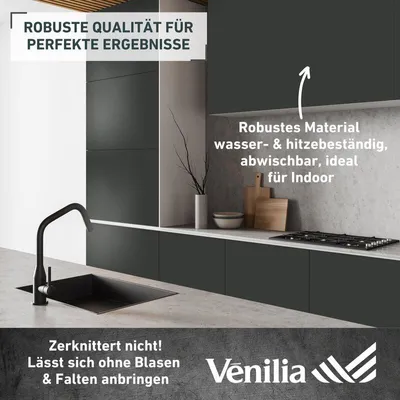 Produktbild von Klebefolie Unimatt schwarz - 90x210cm