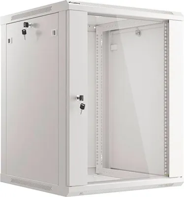 Produktbild von LANBERG 19" 15U 600x600 wandmontierter Rack Einbauschr. grau