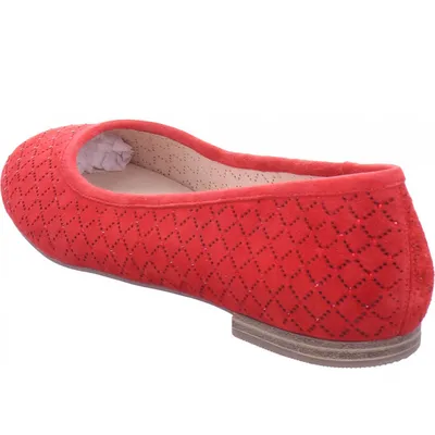 Produktbild von Caprice Damen Ballerina Rot Größe 36 Normal 1 cm Absatz