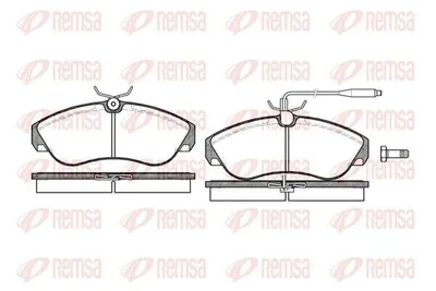 Produktbild von REMSA Bremsbeläge Satz Vorne Bremsklötze für FIAT DUCATO Pritsche/Fahrgestell (230) 0487.02