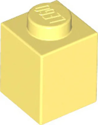 Image de 1 pièce LEGO, pièce c. 3005 en jaune clair