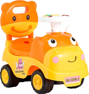 Produktbild von SucceBuy Rutschauto für Kleinkinder, 500x240x415 mm, Fahrzeug mit Hupe und Musik, 22 kg Belastbarkeit, Stauraum unter dem Sitz, Lauflernhilfe für Kinder von 19 bis 36 Monaten