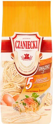 Zdjęcie produktu dla Czaniecki Makaron 5 Jajeczny Gniazdko 2 500 G
