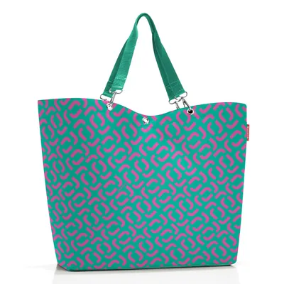 Produktbild von Reisenthel Shopper XL, Stoffbeutel, Blau, Weiß, Polyester, Muster, 35 l, 680 mm