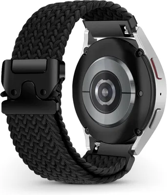 Produktbild von Nylon-Uhrenarmband - Bandbreite 20 mm - Ersatzarmband für Smartwatch - Universelle Passform - 42 mm - Schwarz